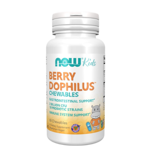 BerryDophilus Crianças, 60 comprimidos mastigáveis - NOW FOODS