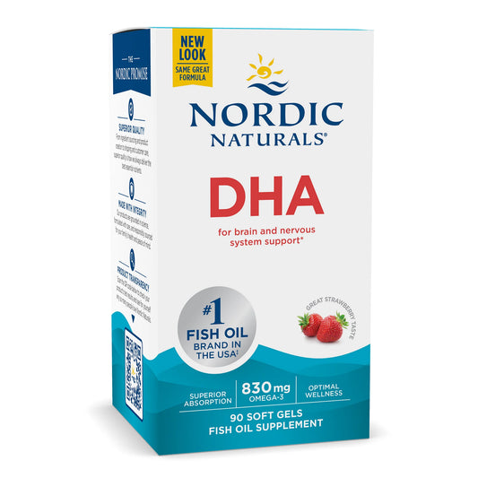 DHA 830mg, 90 Soft Gels - Nordic Naturals