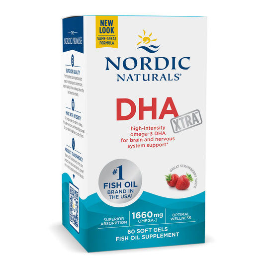 DHA Extra 1660MG, 60 Soft Gels - Nordic Naturals