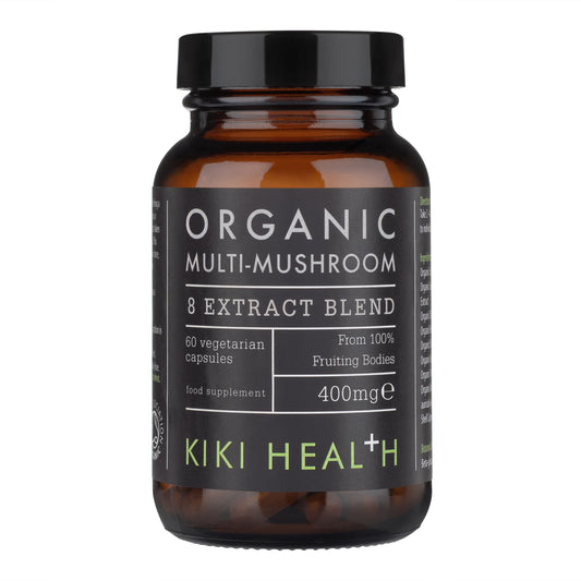 Multi-Mushroom Blend Organic, Extrato de Cogumelos Organico 400mg - Kiki Health