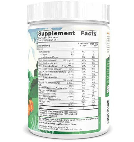 Multivitamines Nordic Berries, saveur originale, 200 gélifiés - Nordic Naturals