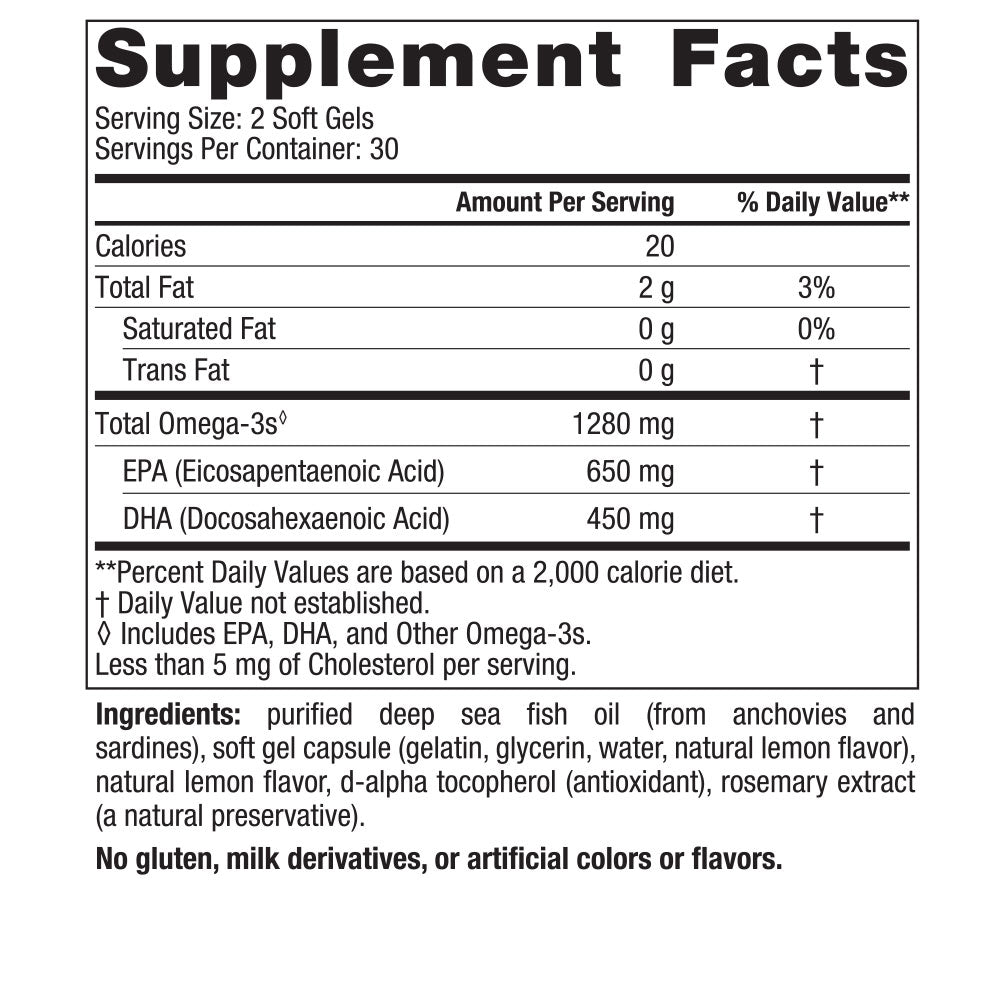 Ultimate Omega 1280MG  Soft Gels - NORDIC NATURALS