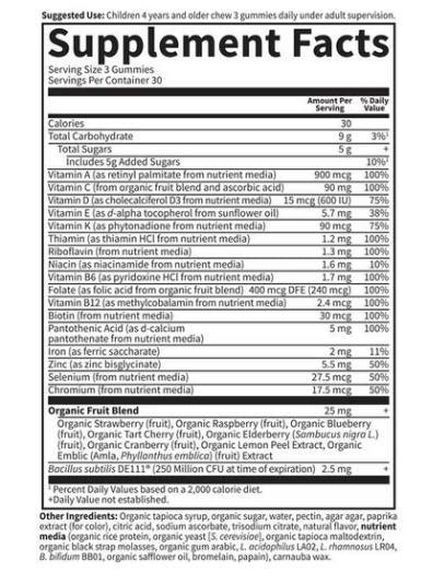 Vitamin Code Kids Multi with Iron Gummies, Orange - 90 gummies