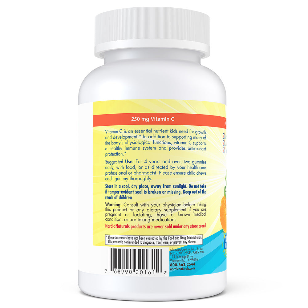 Vitamina C em Gomas 250MG, 120 Unidades - Nordic Naturals