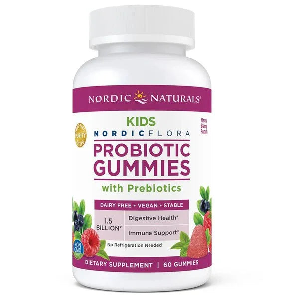 Probiotic Gummies Kids, Merry Berry Punch, 60 Gomas - Nordic Naturals