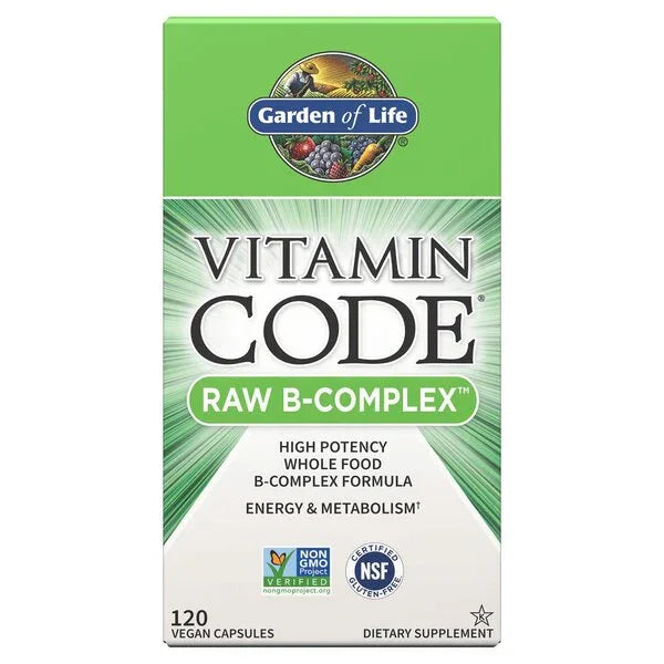 Vitamin Code Raw B-Complex, 120 vegan caps - Garden of Life