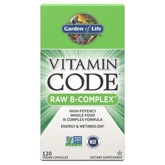 Vitamin Code Raw B-Complex, 120 vegan caps - Garden of Life
