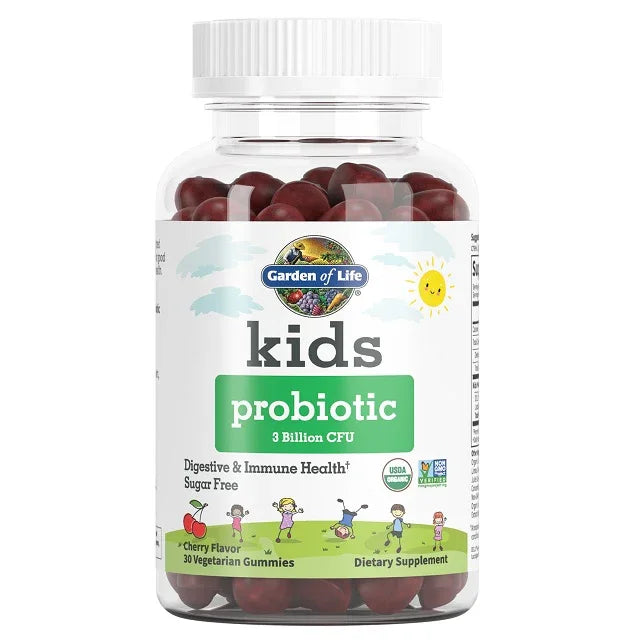 Kids Probiotic, 3 Billion CFU (Cherry), 30 gomas - Garden of Life