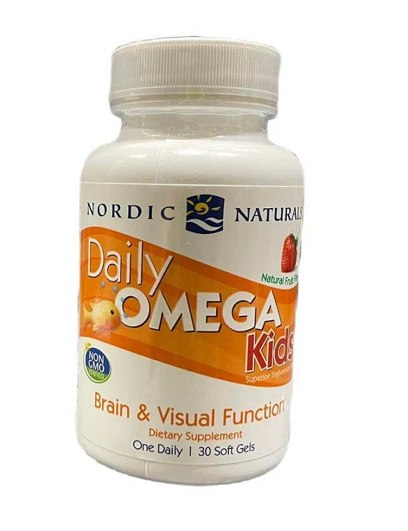Daily Omega Kids, Natural Fruit Flavor, 30 softgels - Nordic Naturals