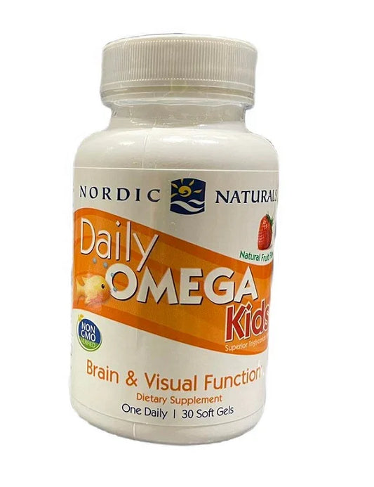 Daily Omega Kids, Natural Fruit Flavor, 30 softgels - Nordic Naturals