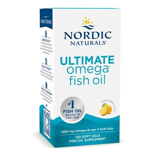 Ultimate Omega, 1280mg Lemon, 120 softgels - Nordic Naturals