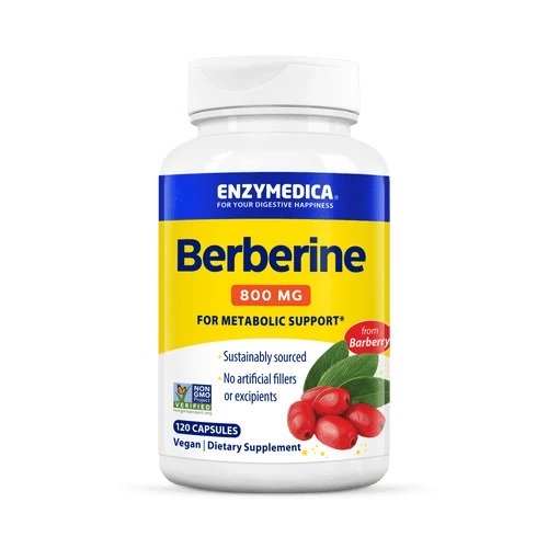 Berberina, 800mg, 120 capsulas - Enzymedica