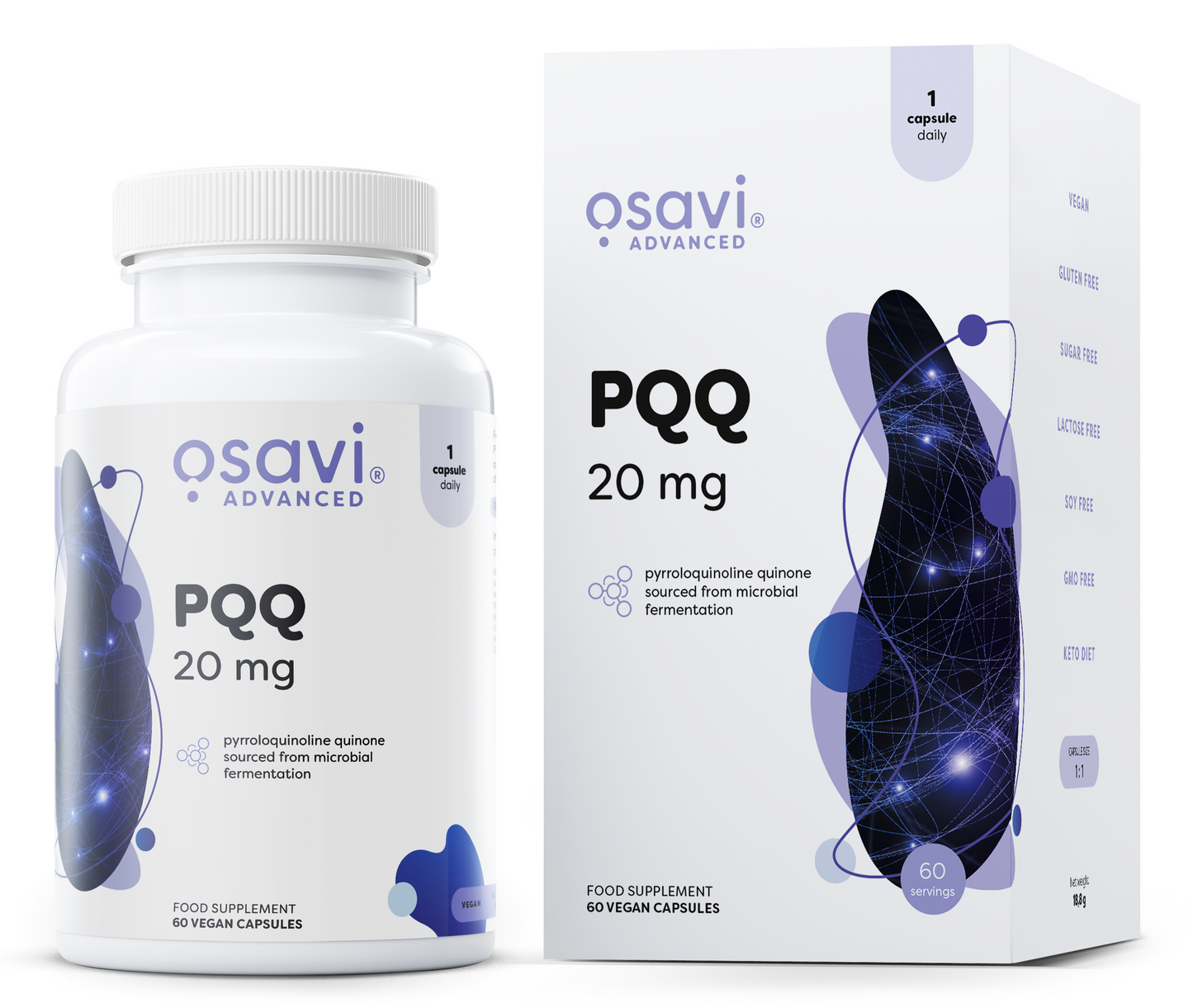 PQQ, 20mg, 60 vegan caps - Osavi