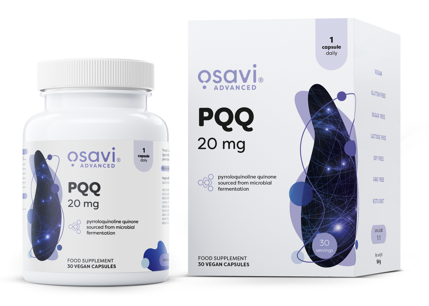PQQ, 20mg, 30 vegan caps - Osavi