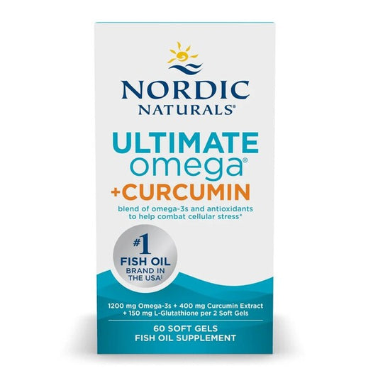 Ultimate Omega Curcumina, 1200mg, 60 softgels - Nordic Naturals