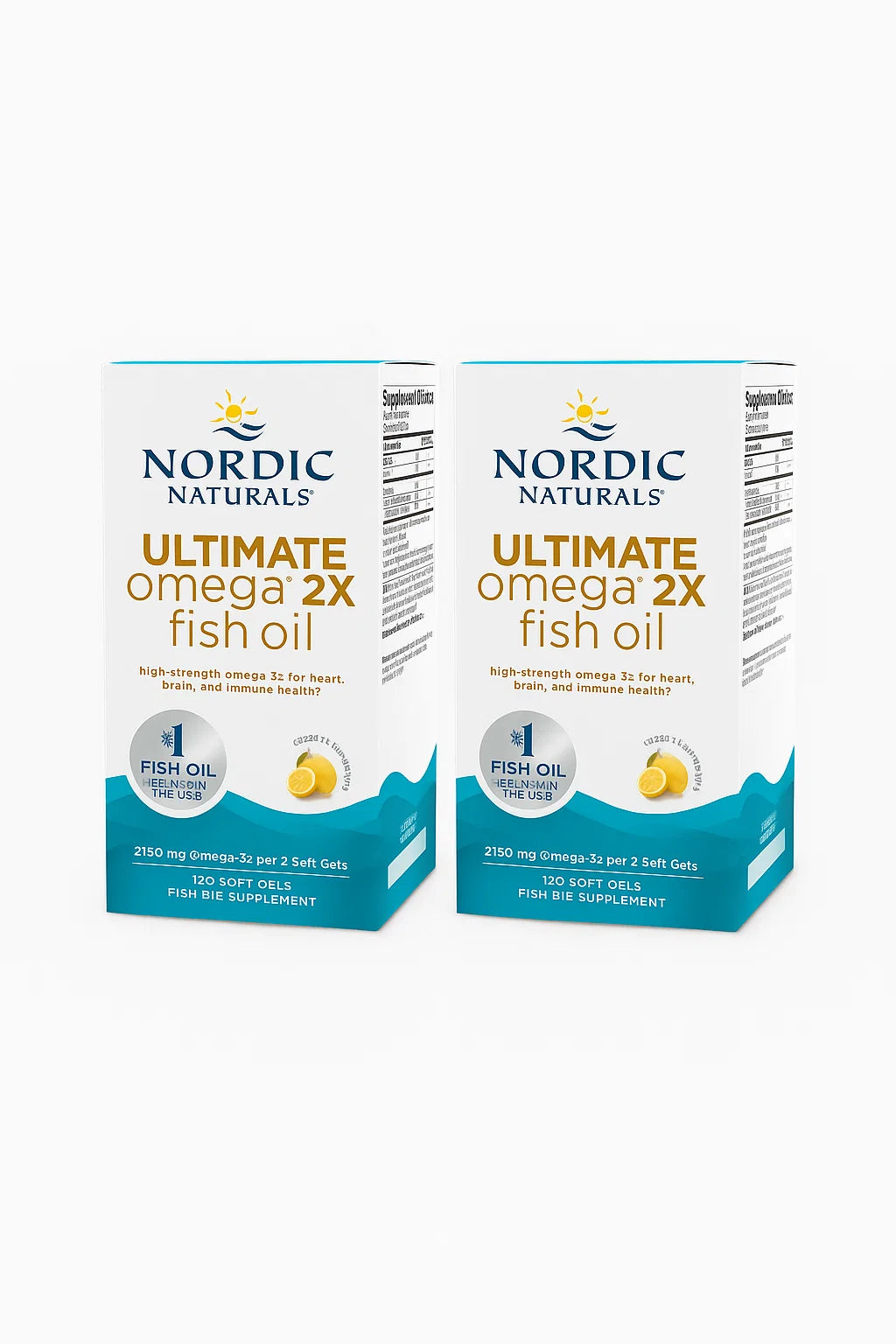 Ultimate Omega 2X, 2150mg Lemon, 120 softgels PACK 2 unidades - NORDIC NATURALS