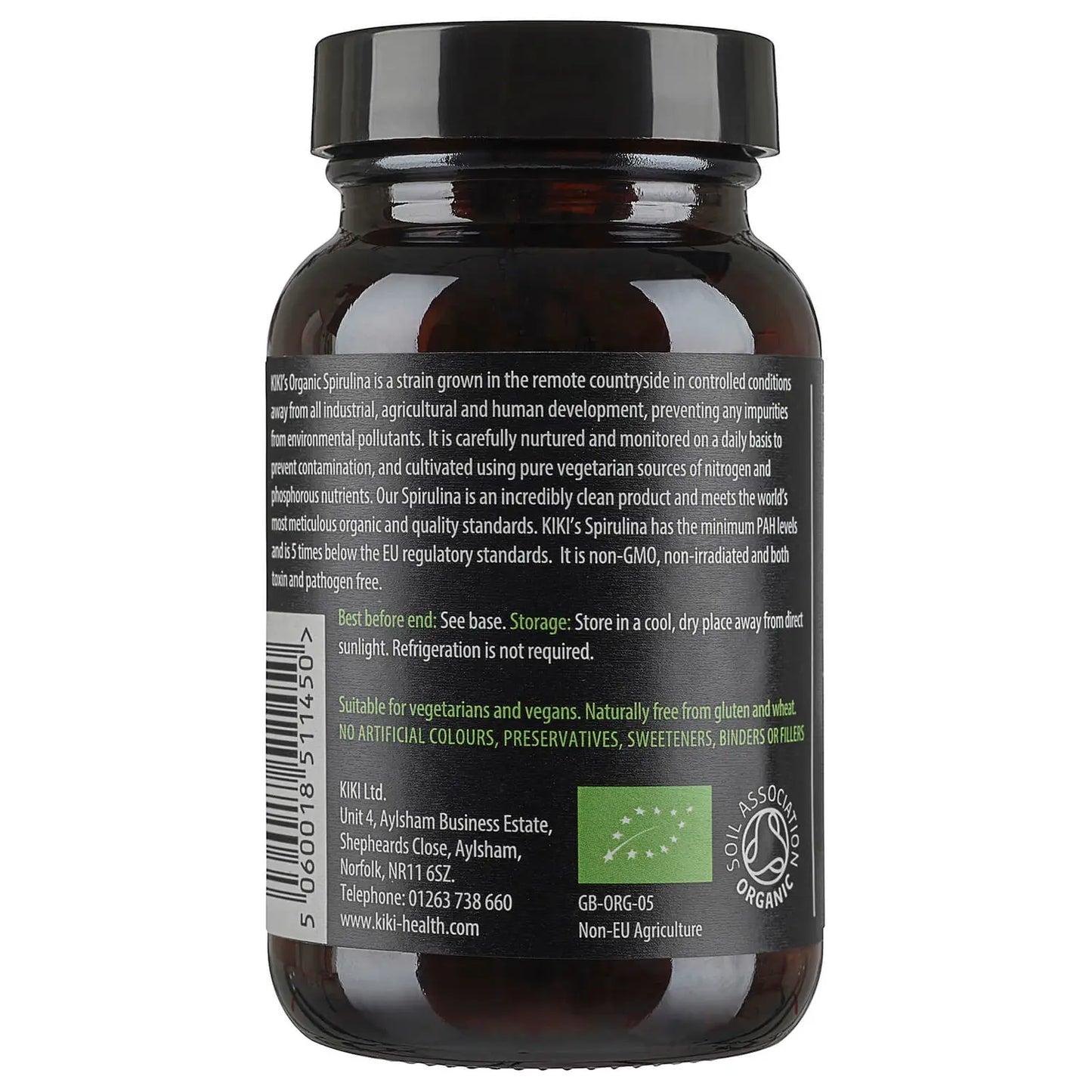 SPIRULINA BIOLÓGICA 500MG, 200 COMPRIMIDOS - KIKI HEALTH