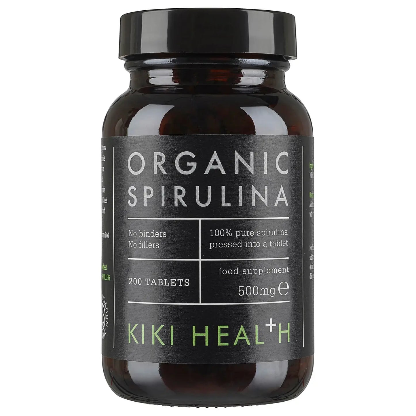 SPIRULINA BIOLÓGICA 500MG, 200 COMPRIMIDOS - KIKI HEALTH