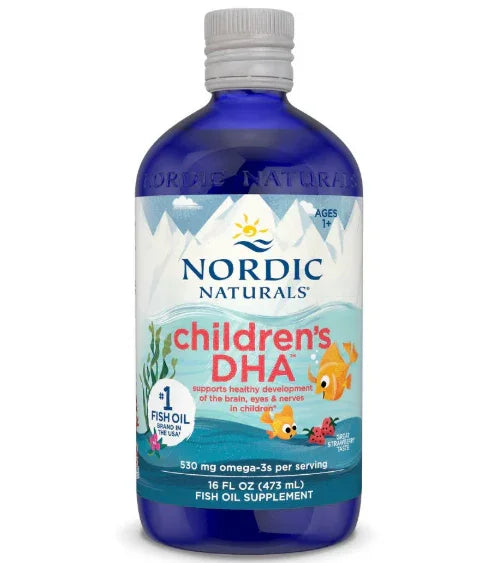 DHA pour enfants, 530 mg d'oméga-3, fraise, 473 ml - Nordic Naturals