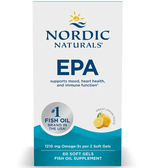 EPA, 1210mg Lemon, 60 softgels - Nordic Naturals
