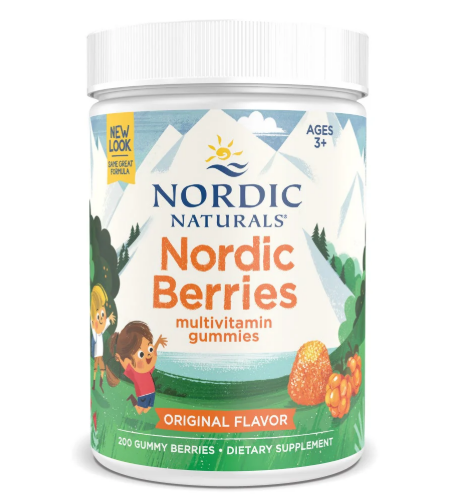 Nordic Berries Multivitaminico, Sabor Original, 200 Gomas - Nordic Naturals