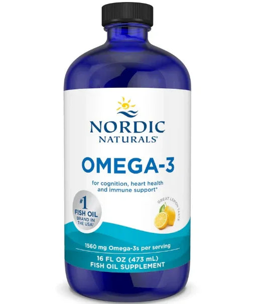 Omega-3, 1560mg Lemon 473 ml - Nordic Naturals