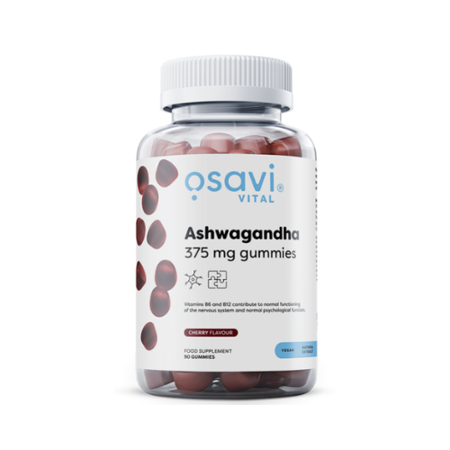 Ashwagandha 375mg, Sabor a cereja, 90 Gomas - OSAVI