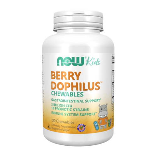 BerryDophilus Crianças, 120 comprimidos mastigáveis - NOW FOODS