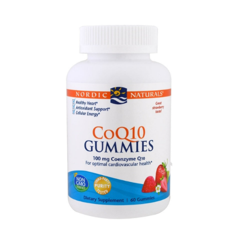 CoQ10 100mg, sabor a morango, 60 Gomas - NORDIC NATURALS