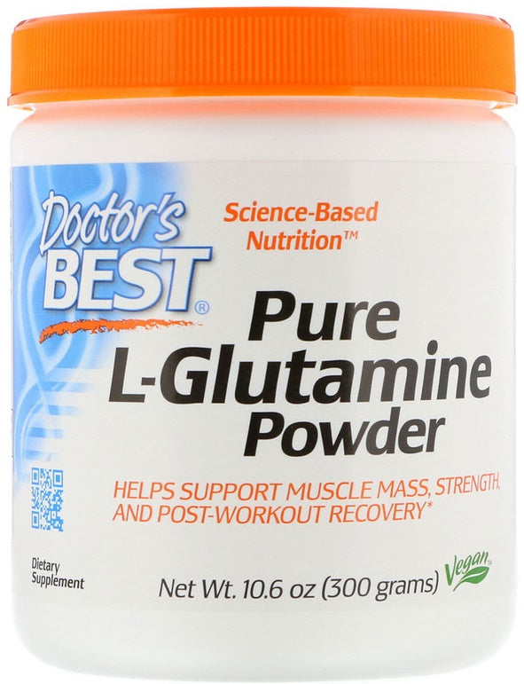 L-Glutamina em  Pó, 300 gramas - Doctor´s Best
