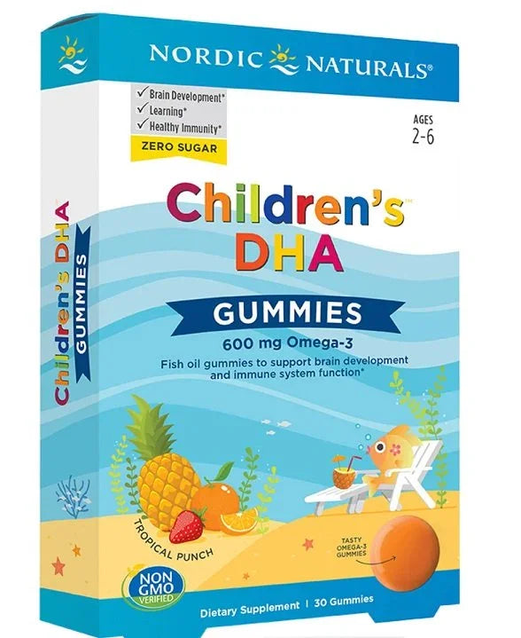 Children's DHA Gummies 600mg, 30 gummies - Nordic Naturals