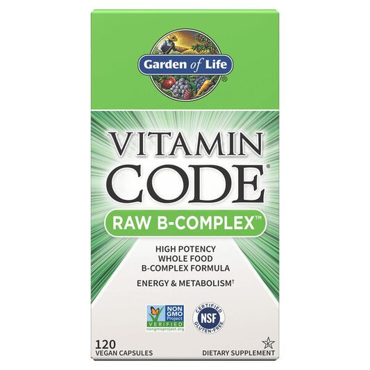 Vitamin Code Raw B-Complex, 120 vegan caps - Garden of Life