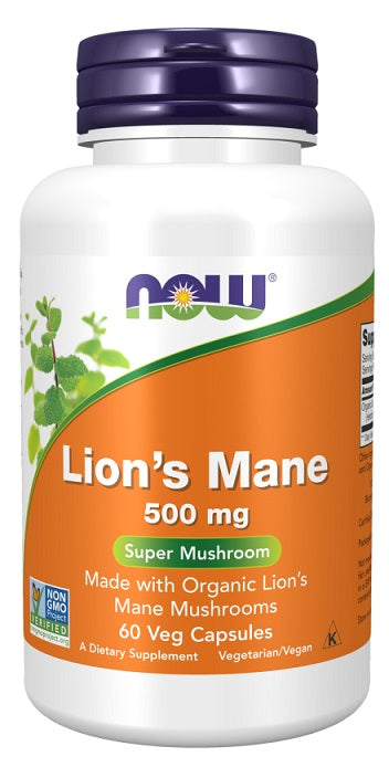 Lion's Mane, 500mg, 60 vcaps - Now Foods