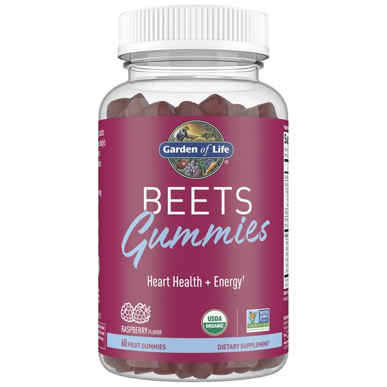 Gomas de Beterraba, sabor a framboesa, 60 gomas - GARDEN OF LIFE