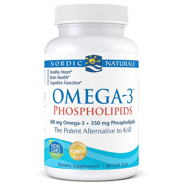 Omega-3 Fosfolipidos 500mg, 60 softgels - Nordic Naturals