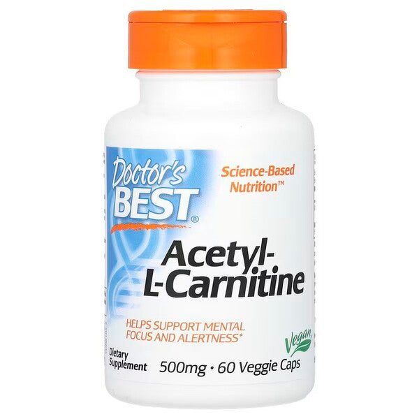 Acetyl L-Carnitina, 500mg, 60 vcaps - DOCTOR´S BEST