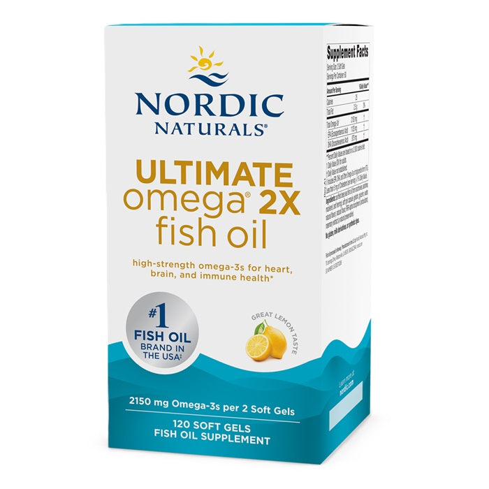 Ultimate Omega 2X, 2150mg Lemon, 120 softgels - NORDIC NATURALS