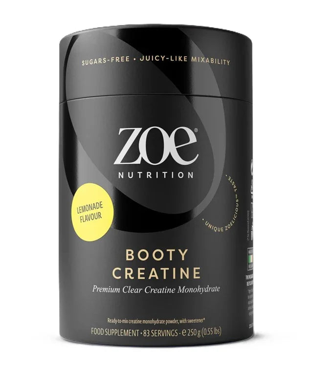 Booty Creatina Monohidratada, Limão, 250 grams - ZOE