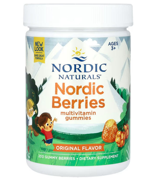 Nordic Berries Multivitaminico, Sabor Original, 200 Gomas - Nordic Naturals