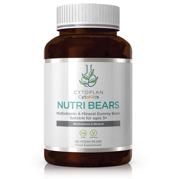 Gomas Ursinhos Nutritivos Infantis, sabor a morango, 90 gomas - CYTOPLAN