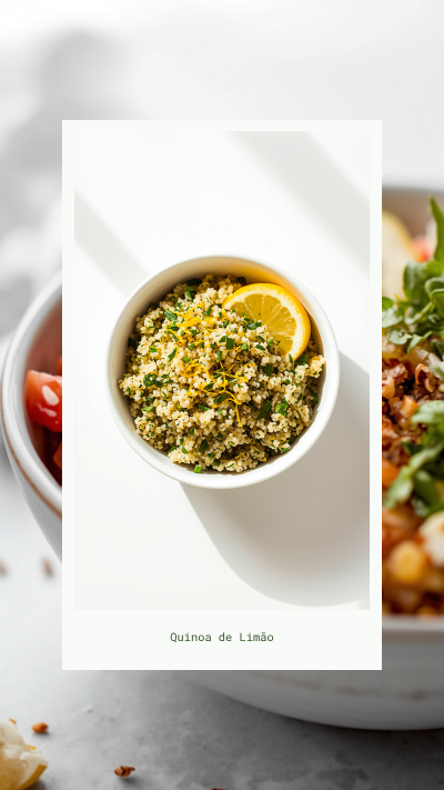 Quinoa de limão com ervas frescas
